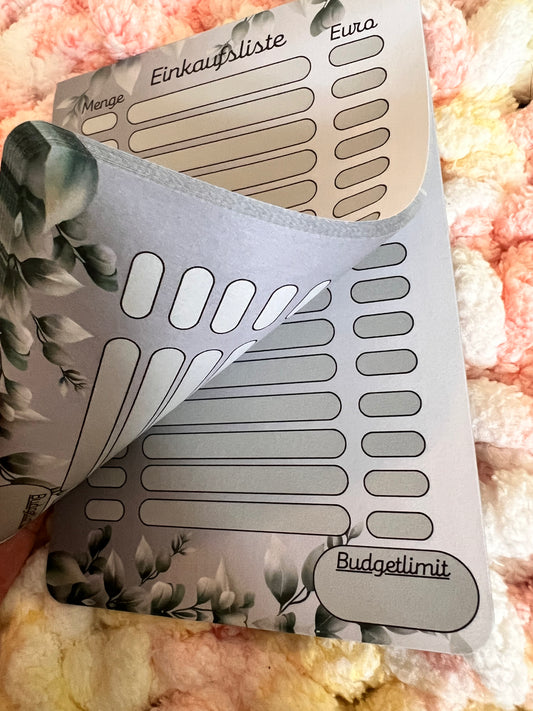 Einkaufsliste "Efeu"