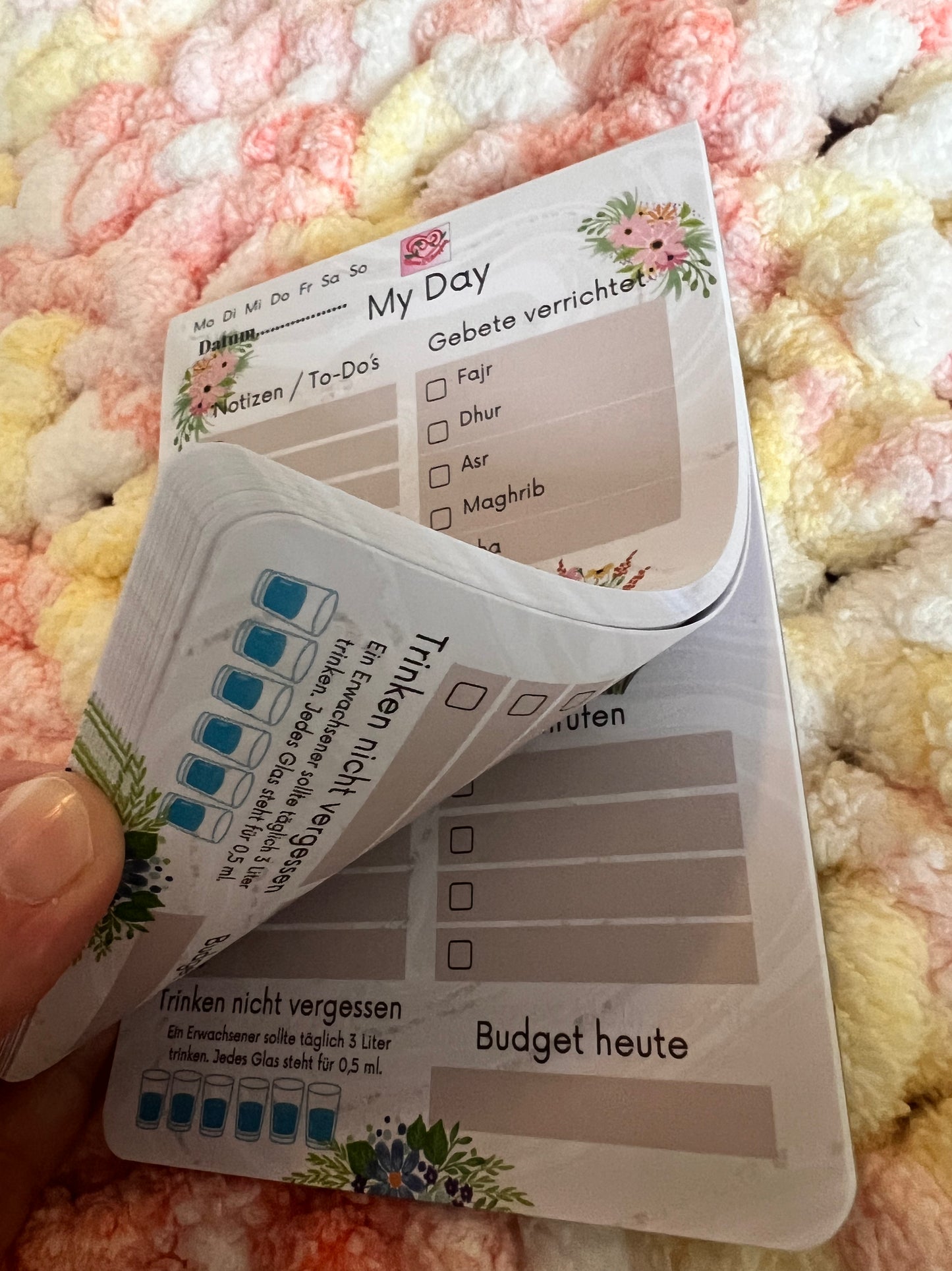 Notizblock „My Day“ – Dein täglicher Begleiter mit Herz & Struktur