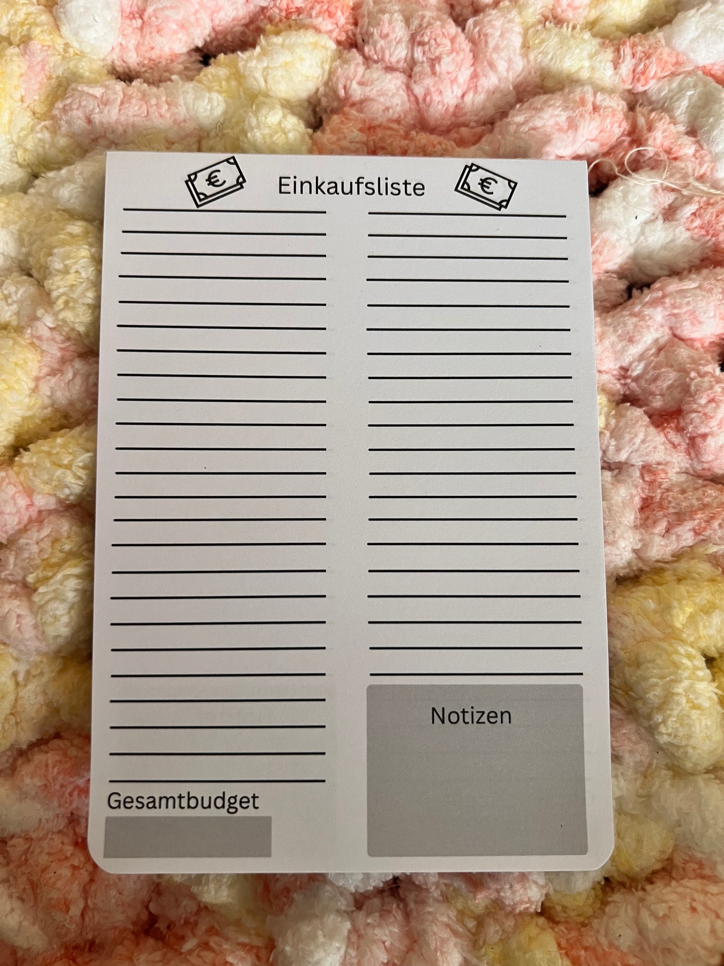 Einkaufsliste „Minimalistisch „