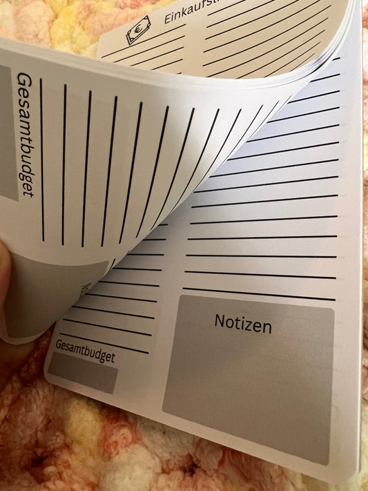 Einkaufsliste „Minimalistisch „