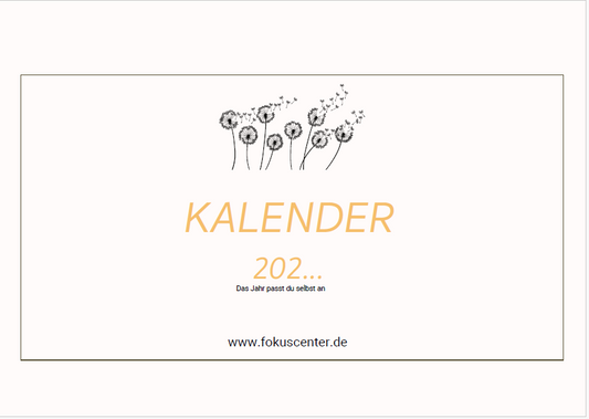 Flexibler Jahres - Motivations-Kalender